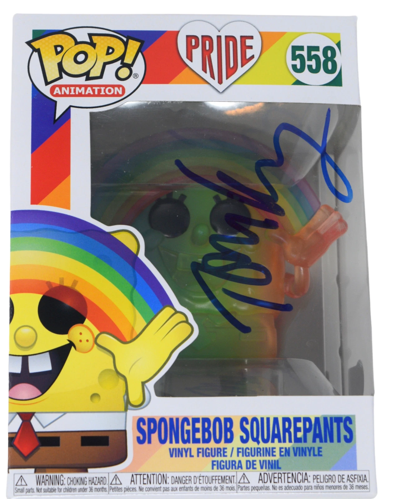 Tom Kenny Signed Funko Pop Spongebob Squarepants #558 Autograph Beckett COA
