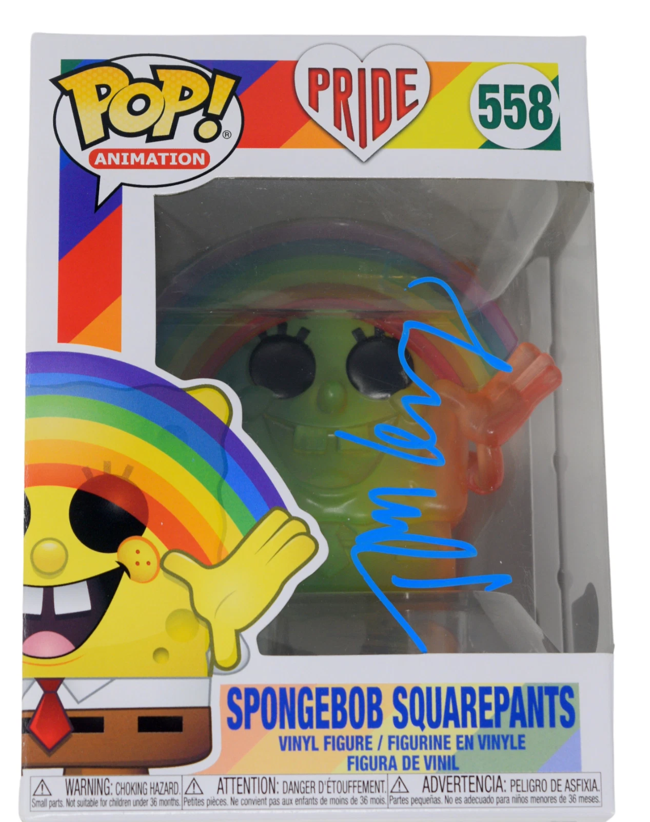 Tom Kenny Signed Funko Pop Spongebob Squarepants #558 Autograph Beckett COA
