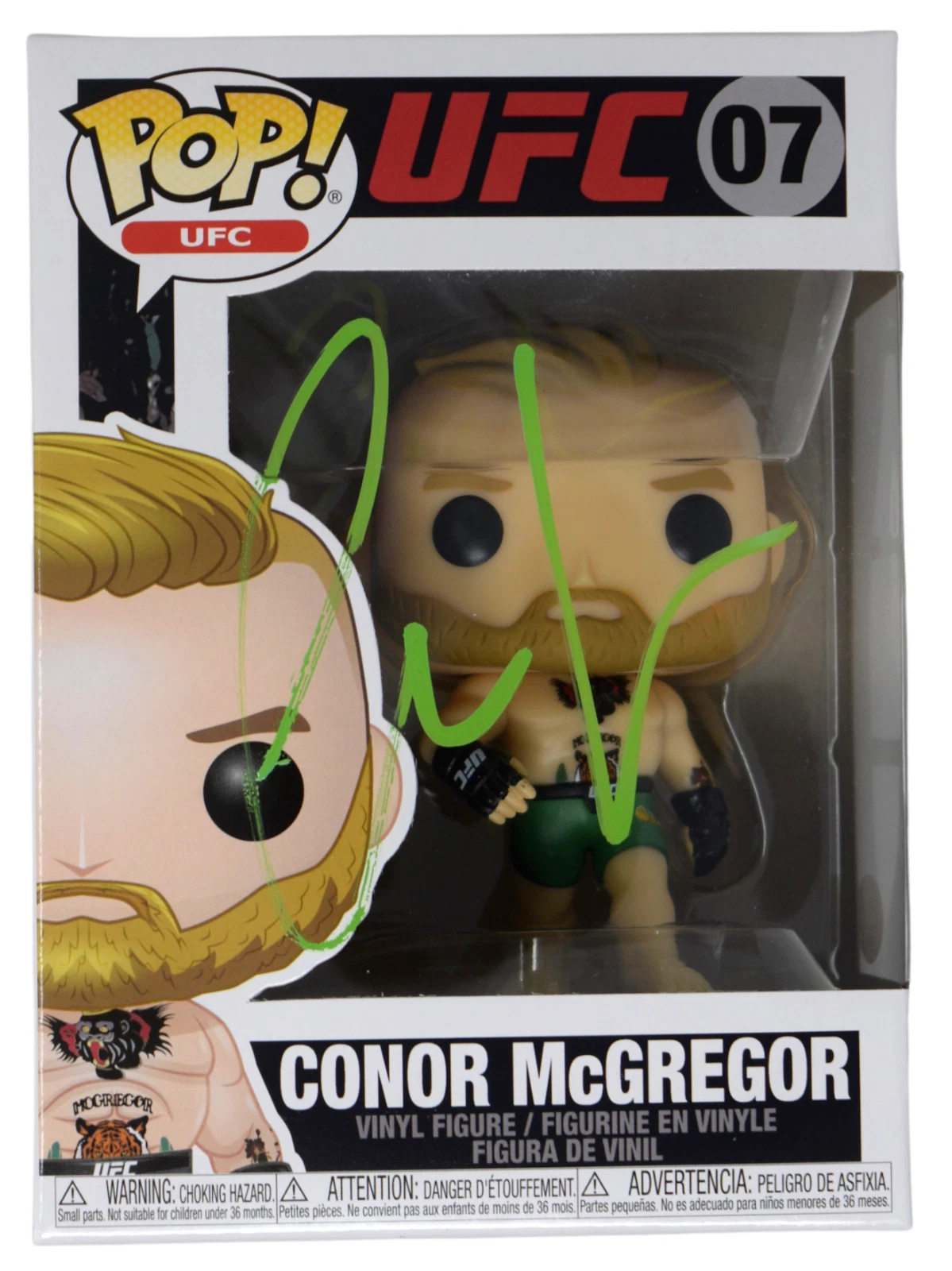 Conor McGregor Signed Autograph Funko Pop UFC #07 Figure Green Pants JSA COA
