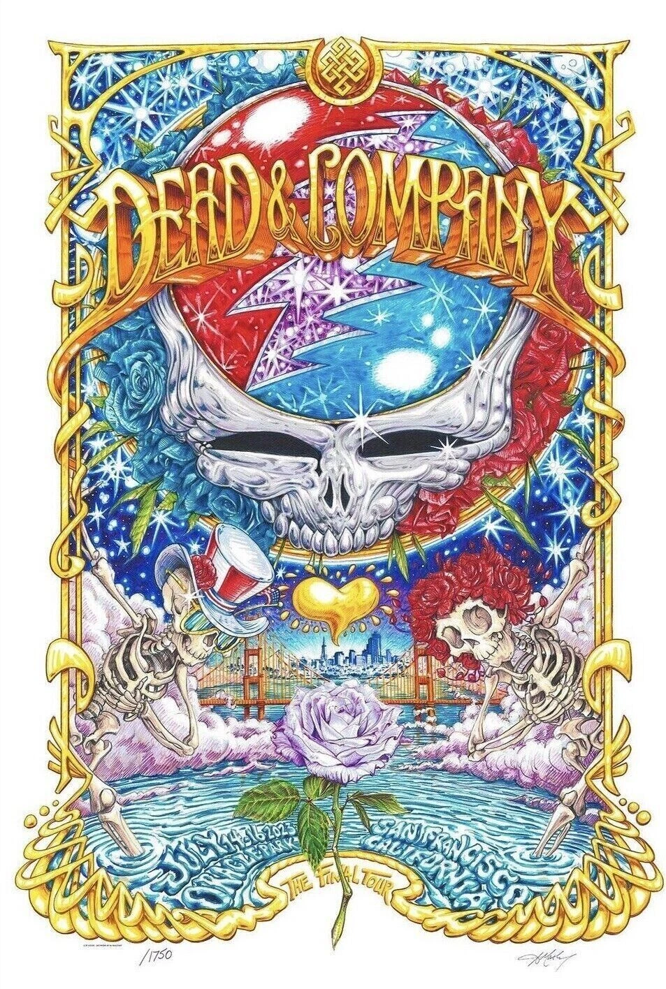 Dead and Company San Francisco 2023 Poster July 14 15 16 Oracle AJ Masthay RARE
