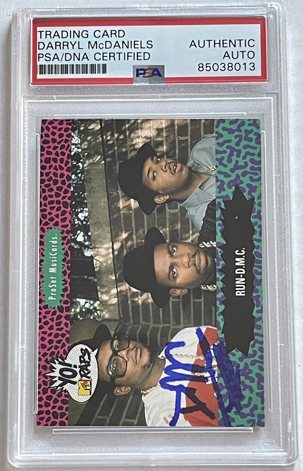 Darryl Mcdaniels Signed Autographed 1991 Pro Set Rap Card Run DMC PSA/DNA Slab

