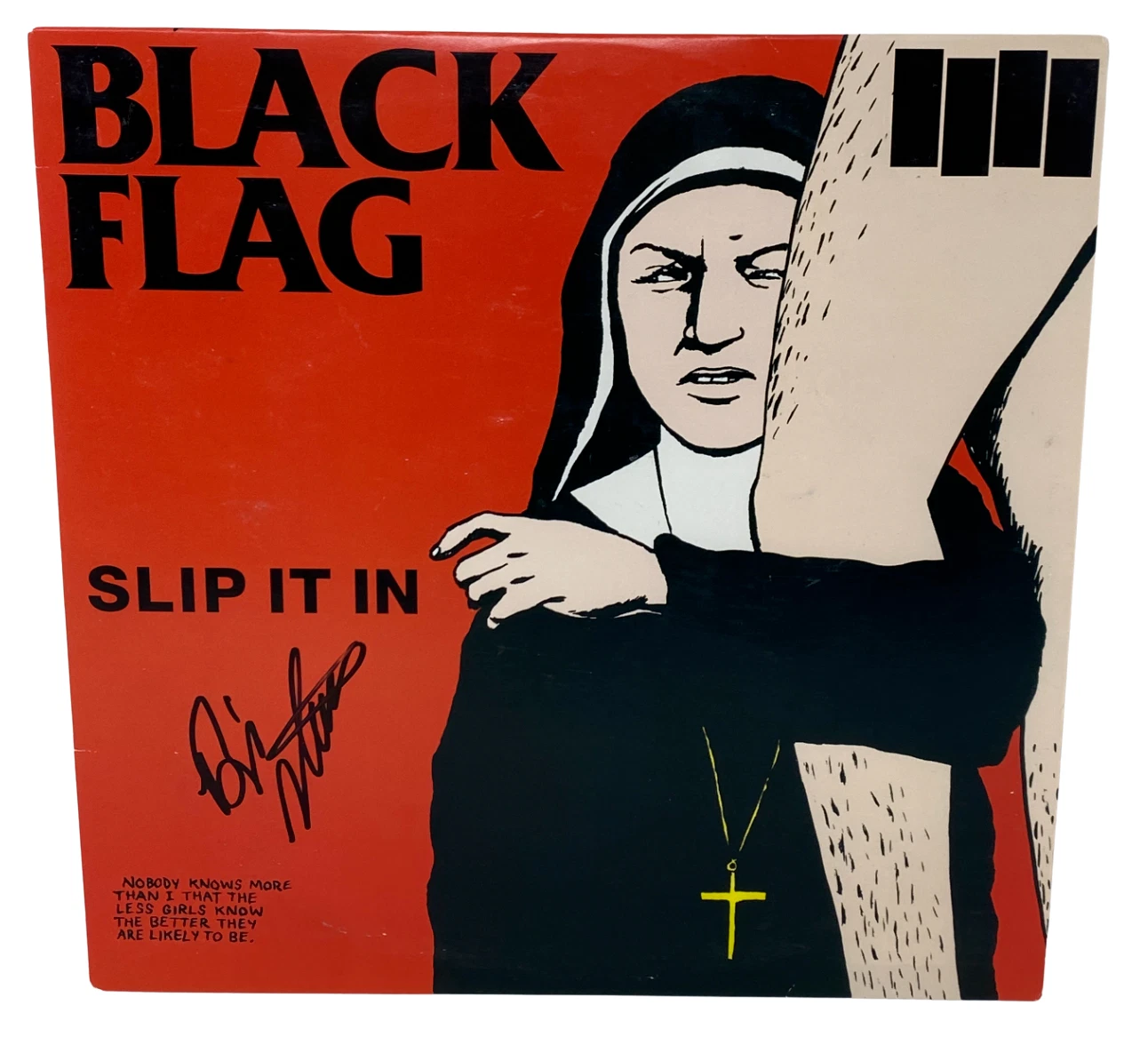 Bill Stevenson Black Flag Signed Autograph Slip It In Vinyl Record Album LP ACOA
