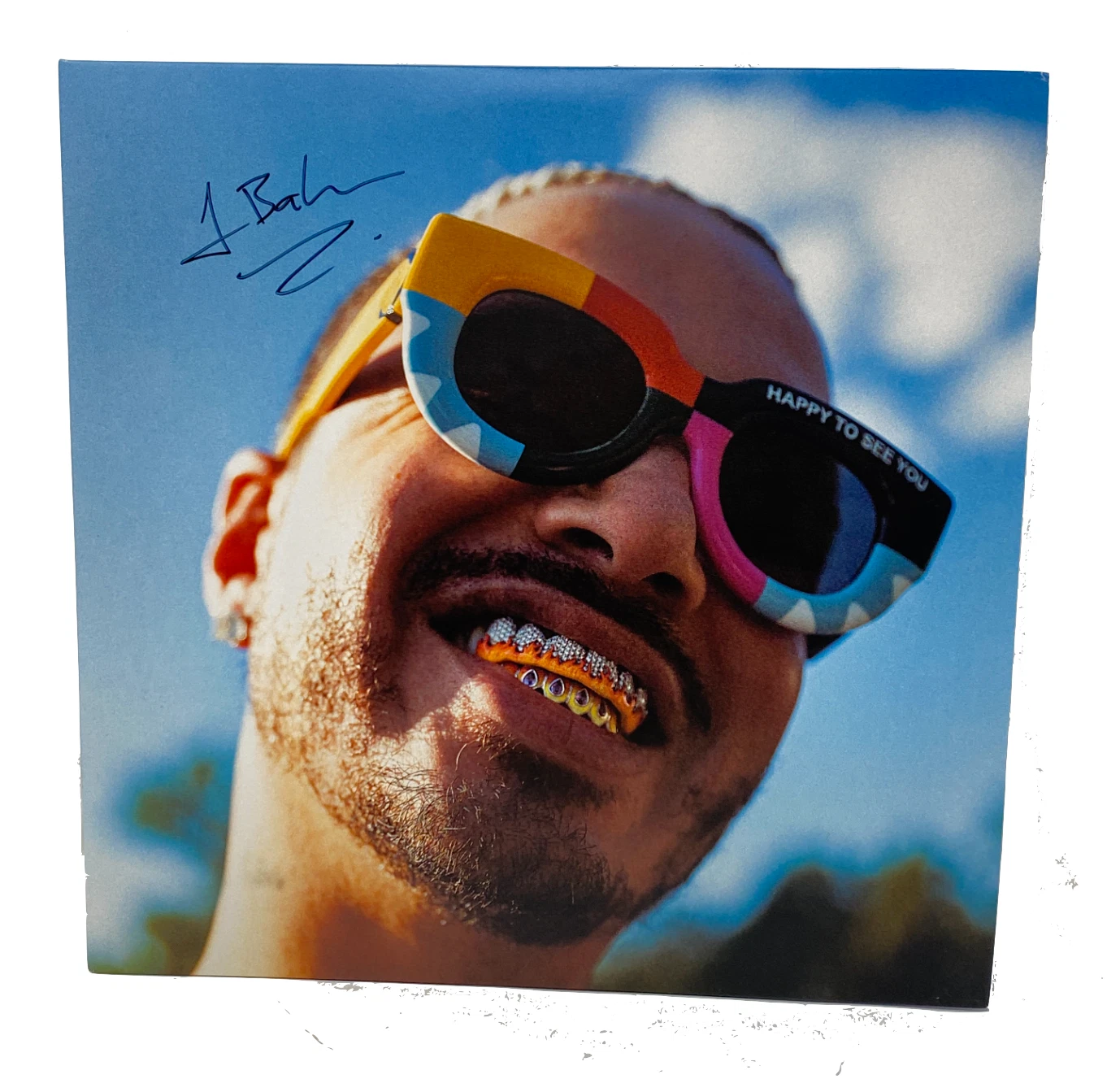 J Balvin Signed Autograph Jose Vinyl Record Album LP Reggaeton ACOA COA
