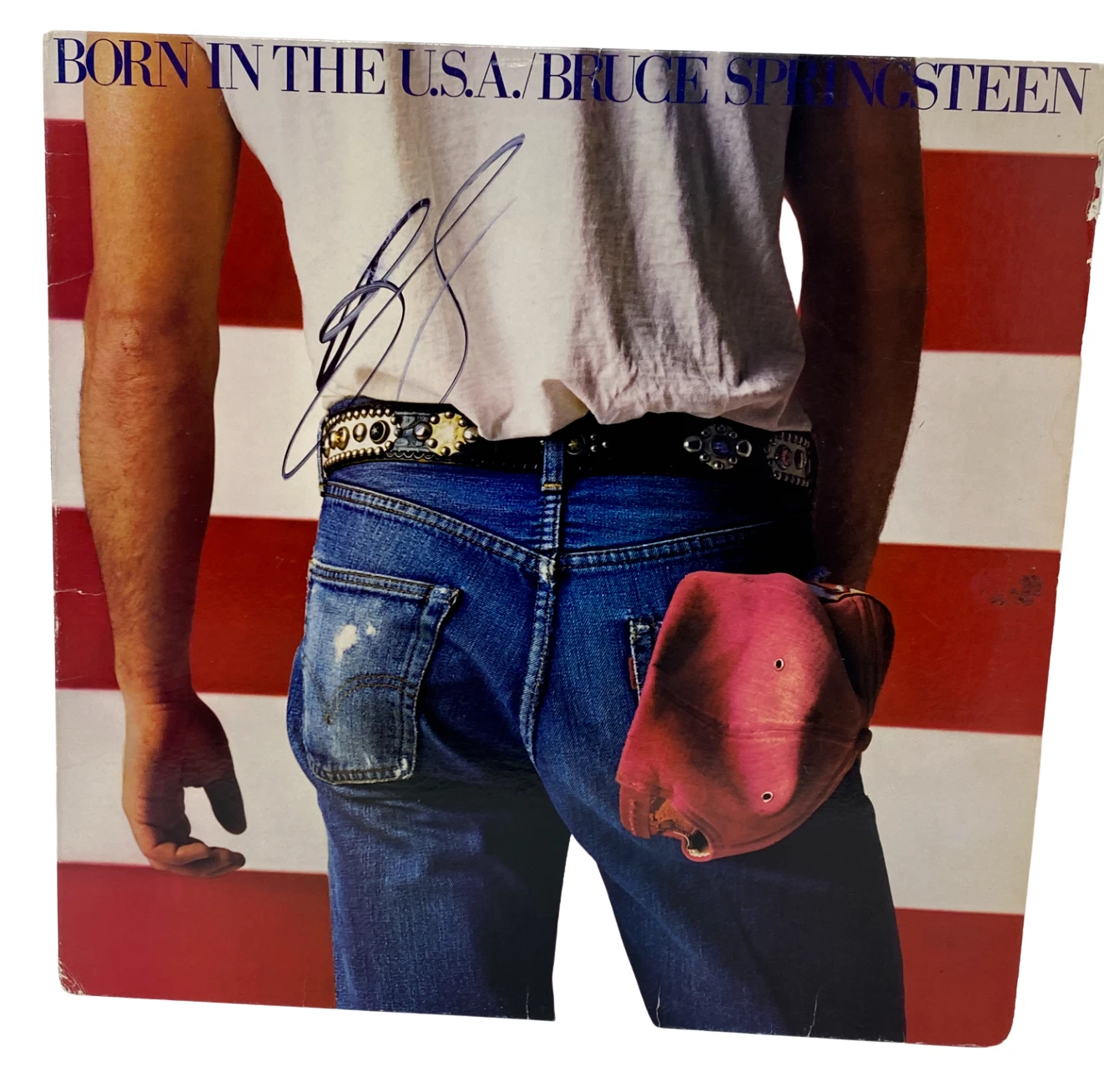 Bruce Springsteen Signed Autograph Born In The USA Vinyl Album LP Cover ACOA COA
