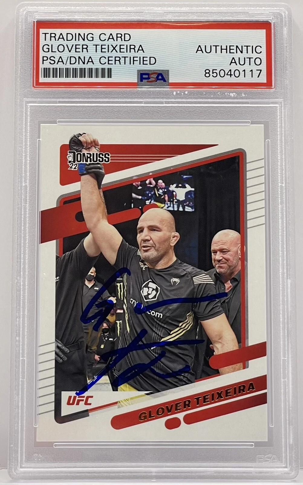 Glover Teixeira Signed Auto 2022 Donruss Base Card UFC PSA/DNA Slabbed
