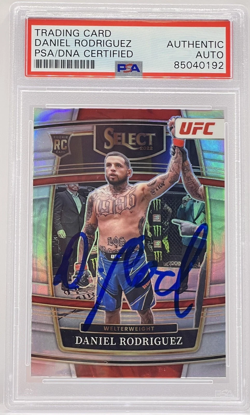 Daniel Rodriguez Signed Auto 2022 Select Silver UFC Rookie Card PSA/DNA Slabbed
