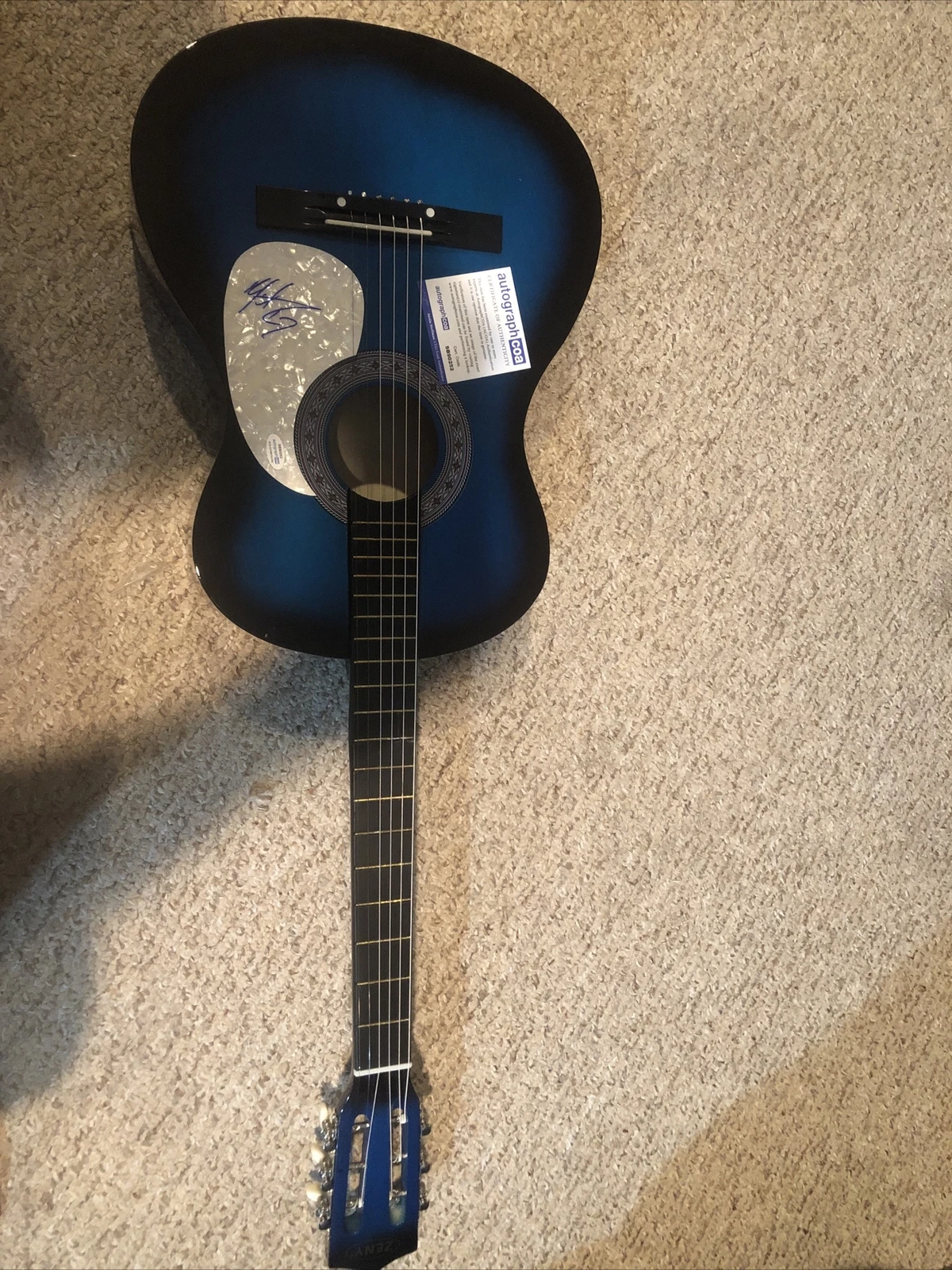 MICHAEL RAY SIGNED AUTOGRAPH 38” ACOUSTIC GUITAR ACOA WHISKEY & RAIN
