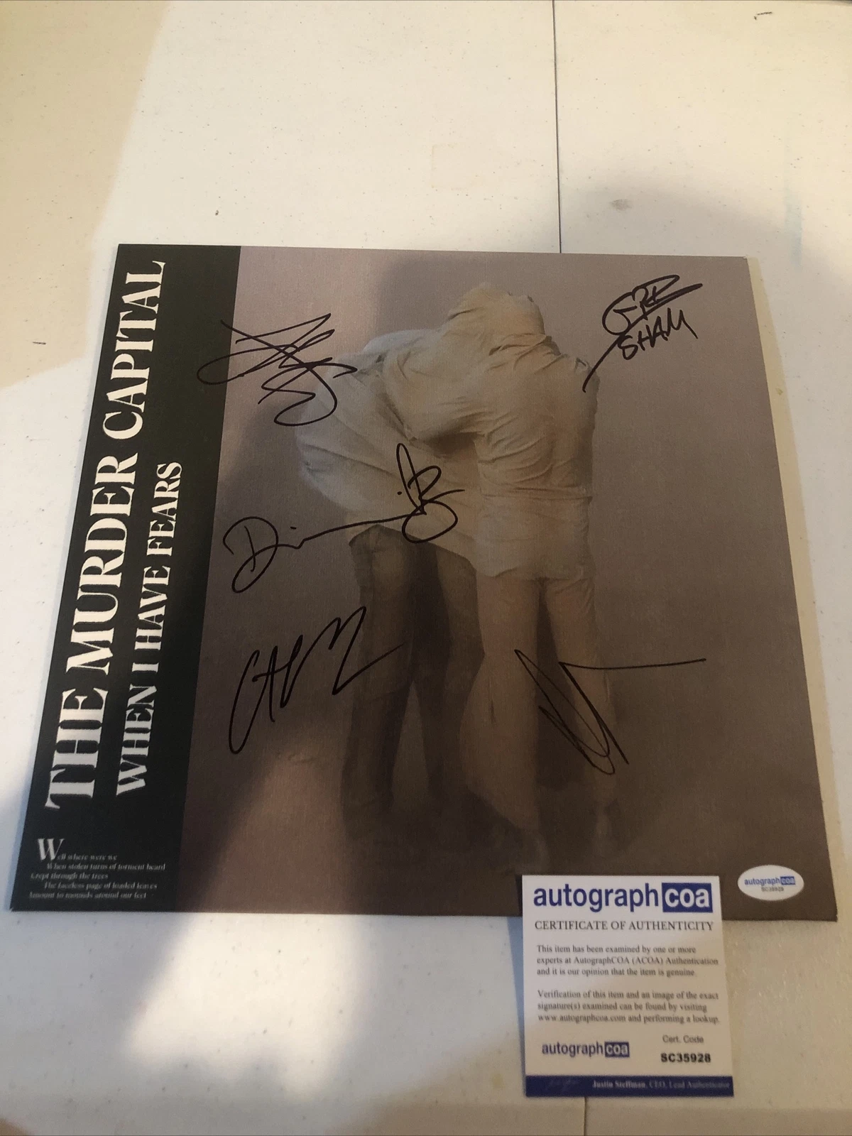 New ListingTHE MURDER CAPITAL SIGNED AUTOGRAPH VINYL ALBUM ACOA WHEN I HAVE FEARS LP
