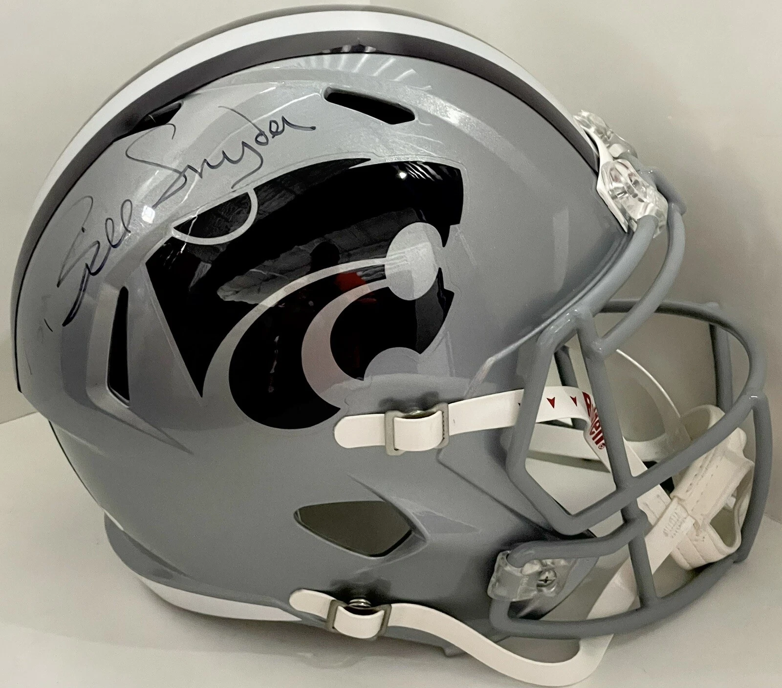 BILL SNYDER SIGNED AUTOGRAPHED KANSAS STATE WILDCATS FULL SIZE HELMET JSA COLLECTIBLE MEMORABILIA