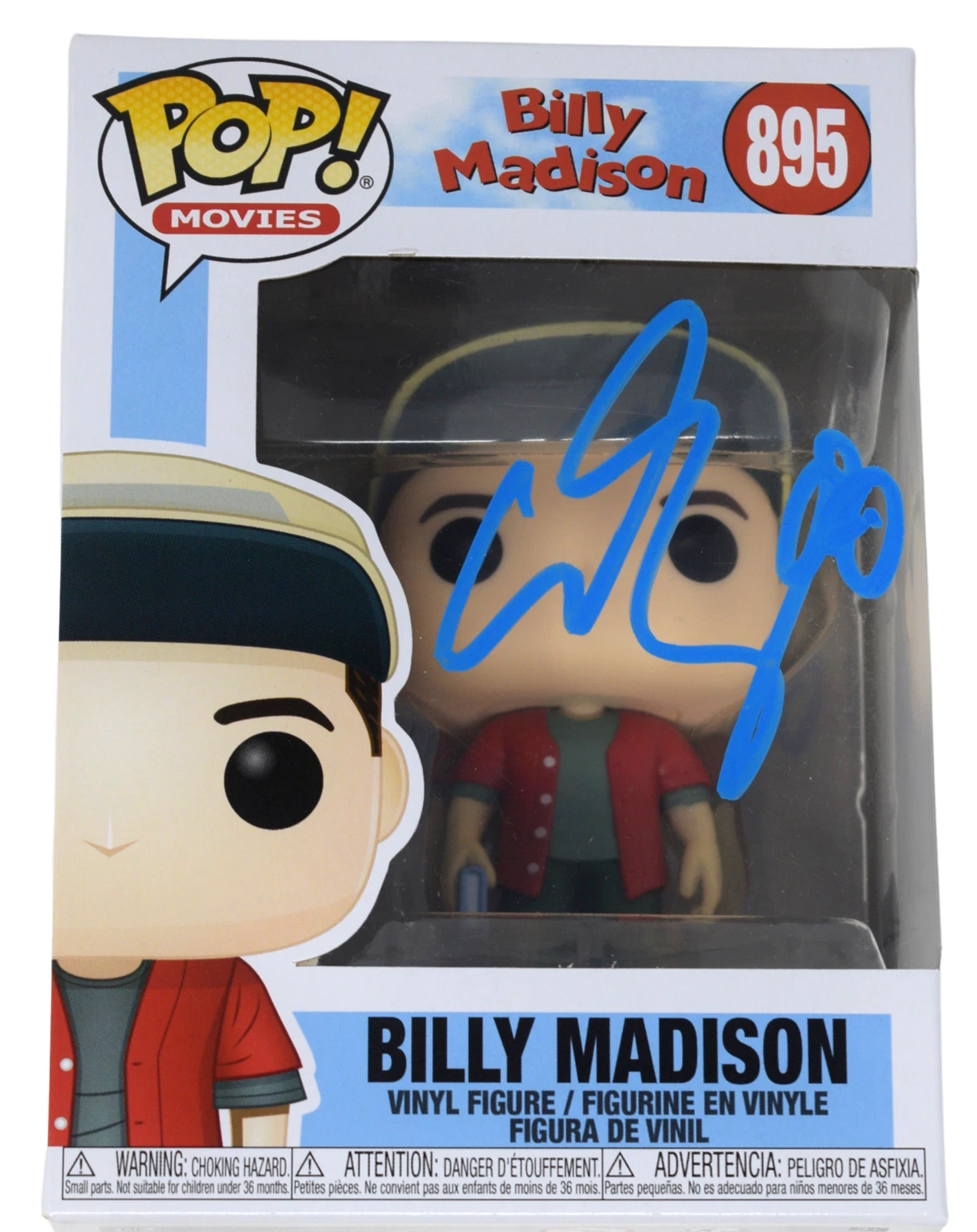 Adam Sandler Signed Funko Pop Billy Madison #895 Autograph Figure Beckett COA
