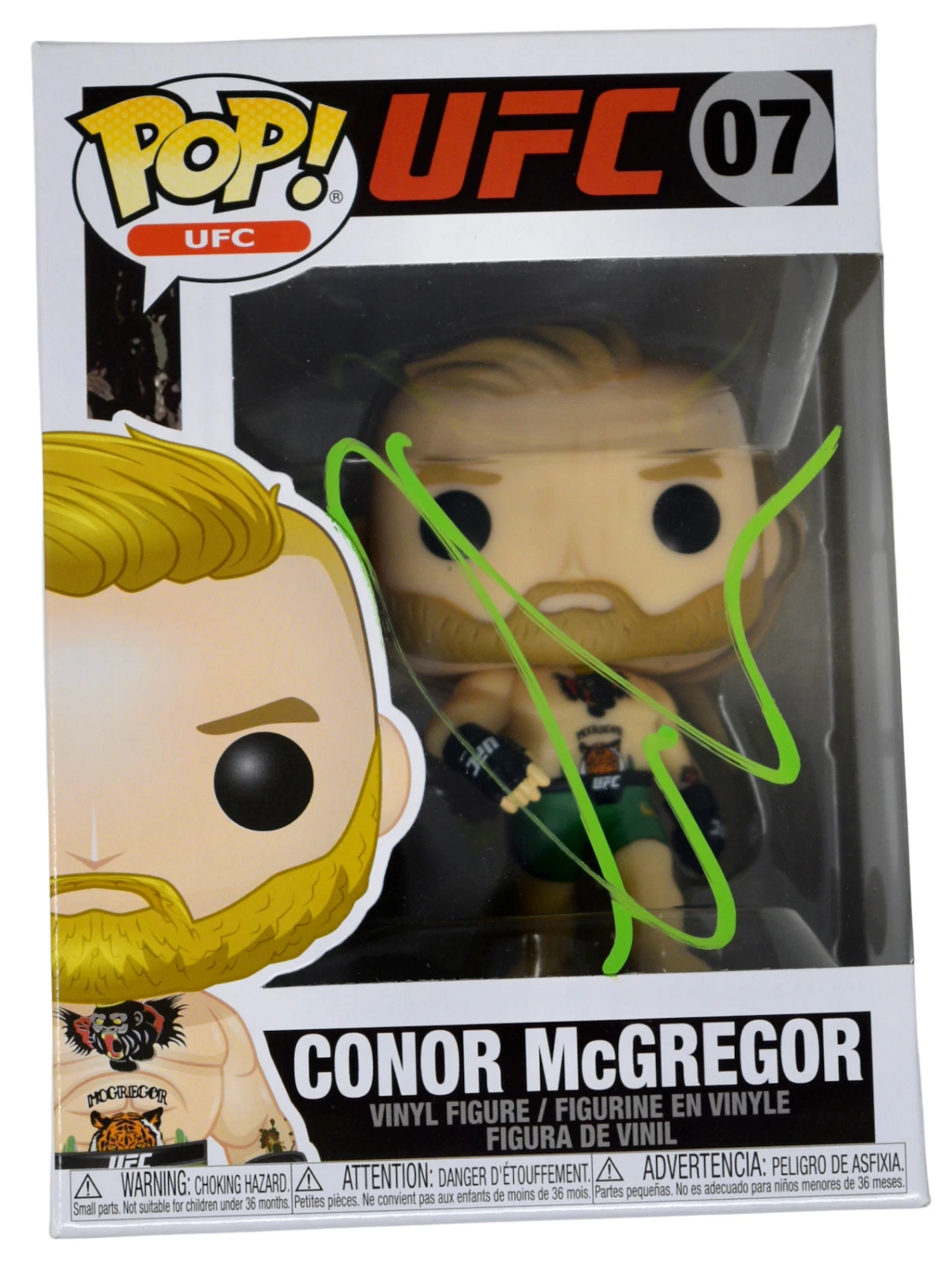 Conor McGregor Signed Autograph Funko Pop UFC #07 Figure Green Pants JSA COA
