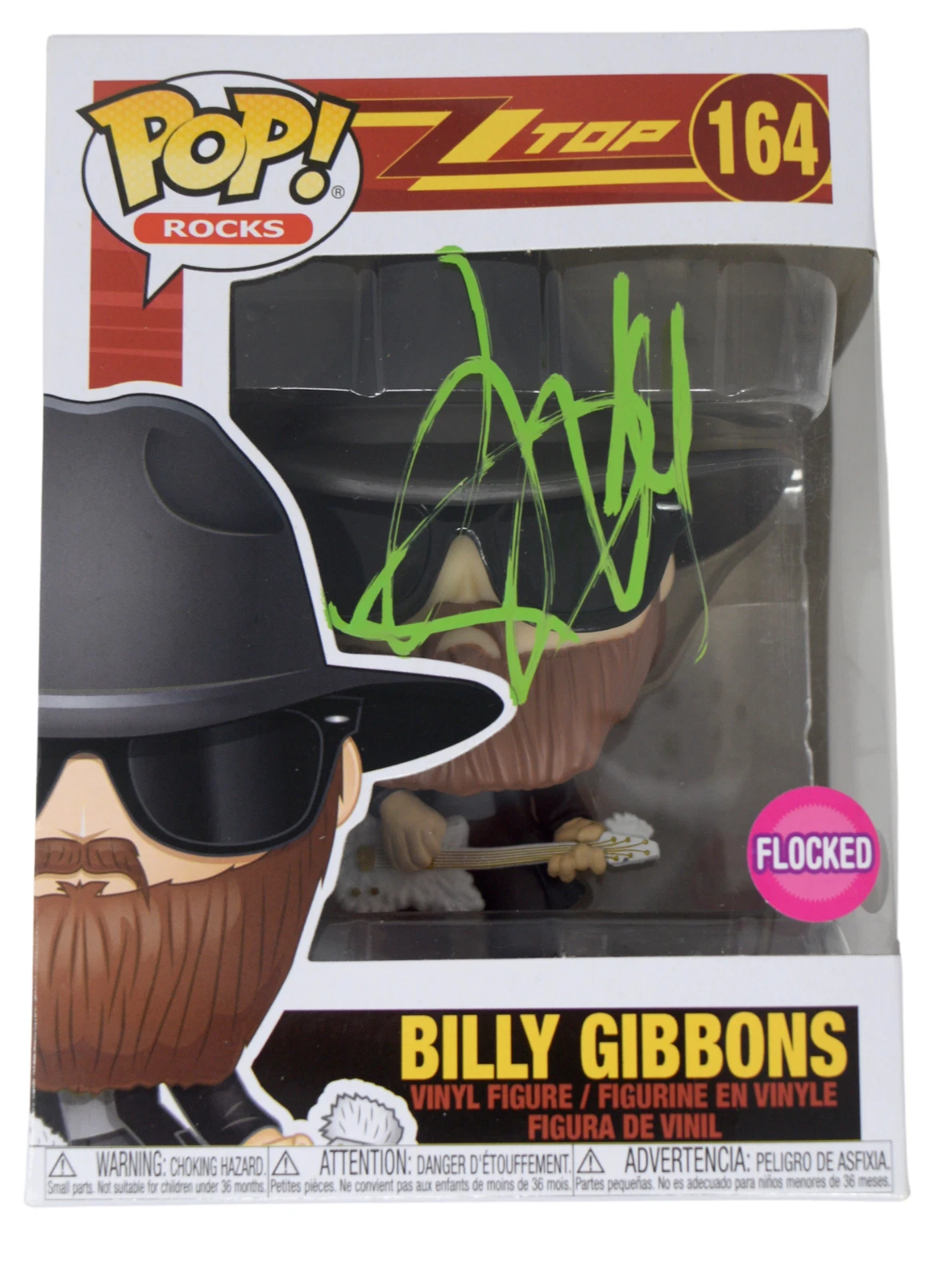 Billy Gibbons Signed Autograph Funko Pop ZZ Top #164 PSA/DNA COA
