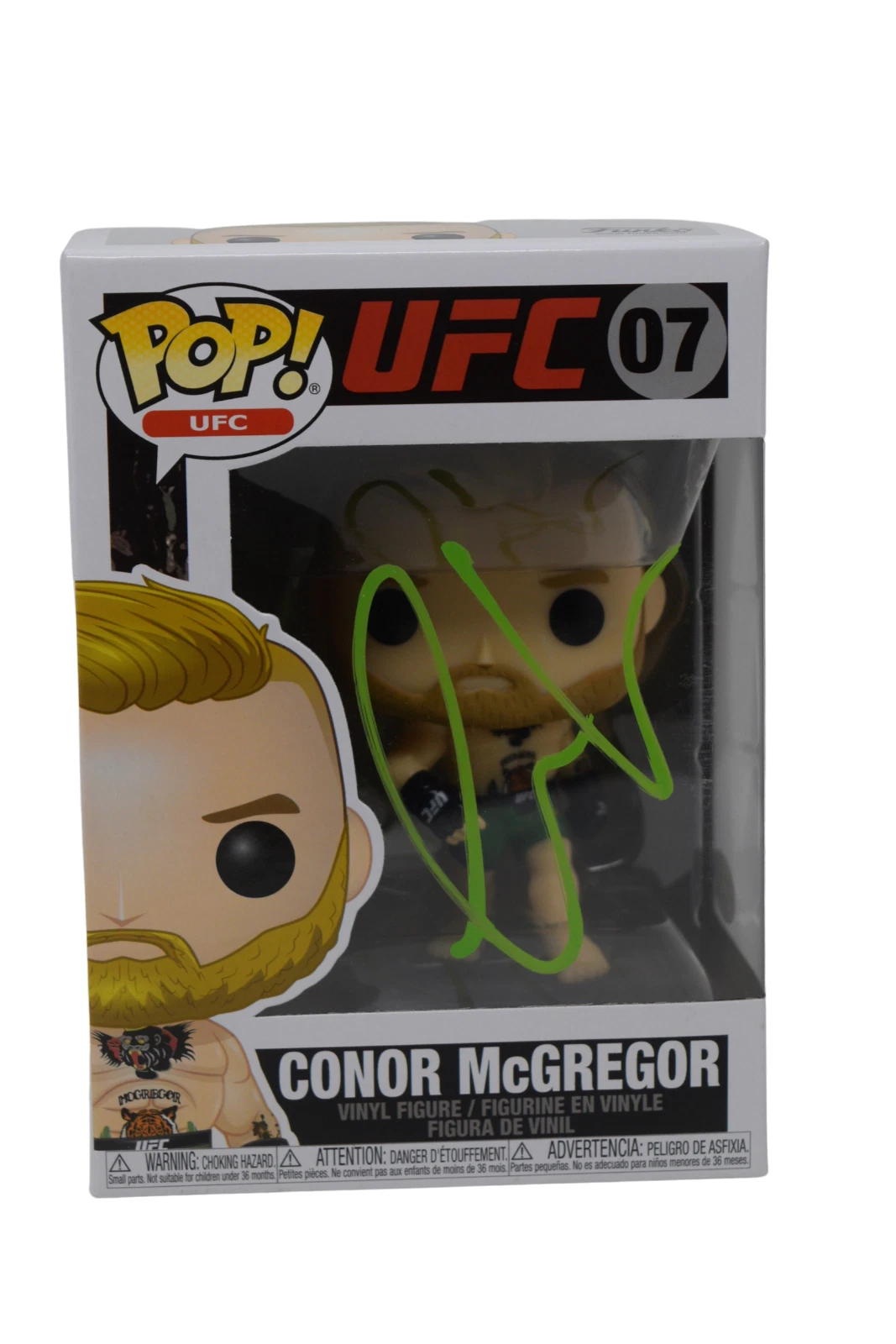 Conor McGregor Signed Autograph Funko Pop UFC #07 Figure Green Pants JSA COA
