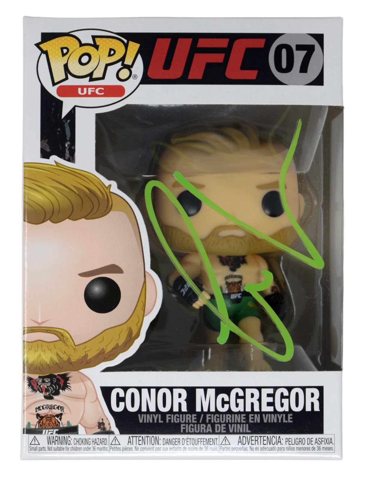 Conor McGregor Signed Autograph Funko Pop UFC #07 Figure Green Pants JSA COA
