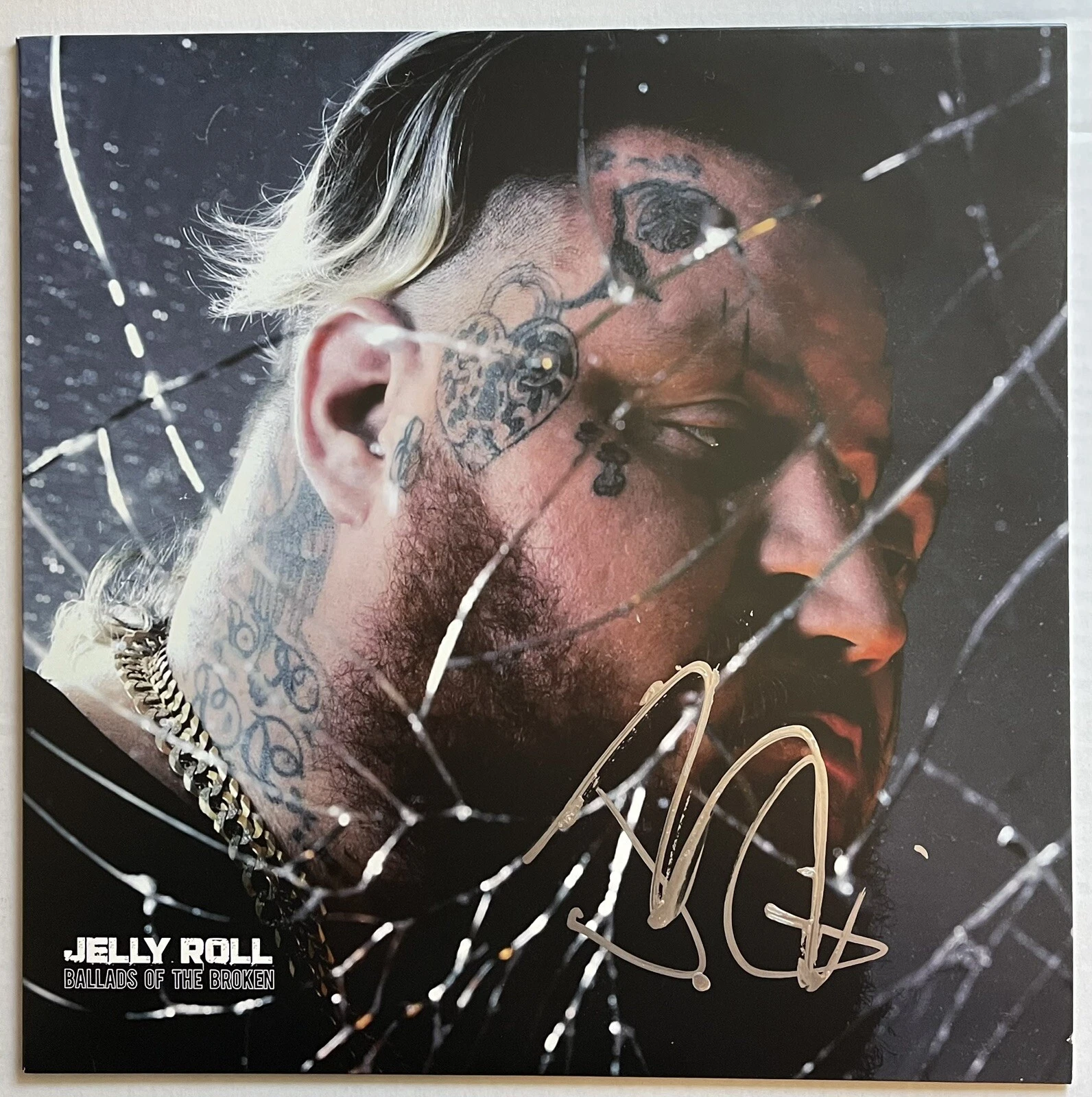 Jelly Roll Signed Autographed Ballards Of The Broken Vinyl Album JSA COA
