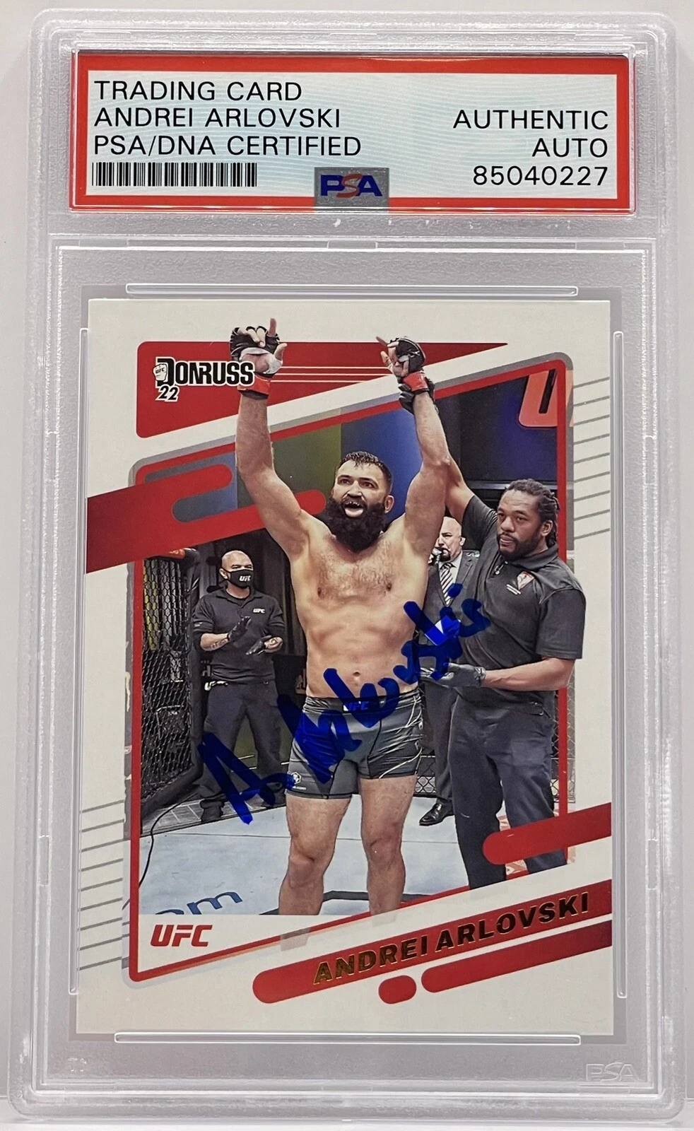 Andrei Arlovski Signed Auto 2022 Donruss Base Card UFC PSA/DNA Slabbed
