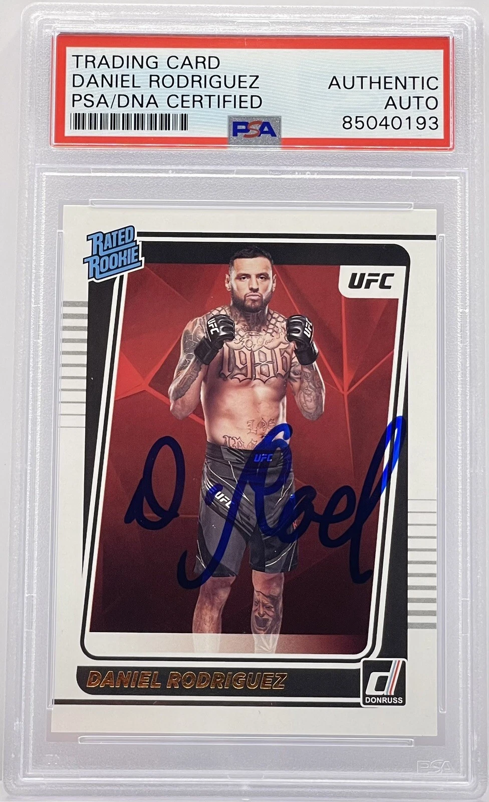 Daniel Rodriguez Signed Auto 2022 Donruss UFC Rookie Card PSA/DNA Slabbed
