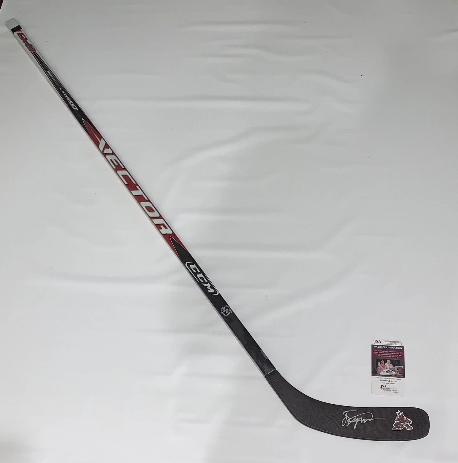 DANIIL BUT SIGNED HOCKEY STICK ARIZONA COYOTES NHL STAR JSA COA
