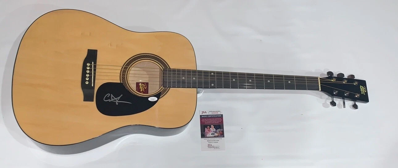 CODY JOHNSON SIGNED FULL SIZE NATURAL ACOUSTIC GUITAR VERY RARE JSA COA
