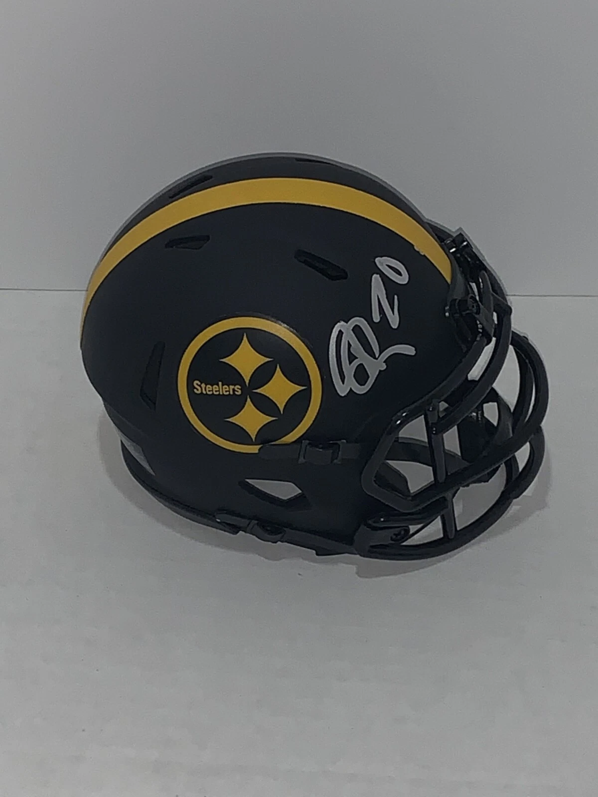 PATRICK PETERSON SIGNED PITTSBURGH STEELERS ECLIPSE MINI HELMET AUTOGRAPHED
