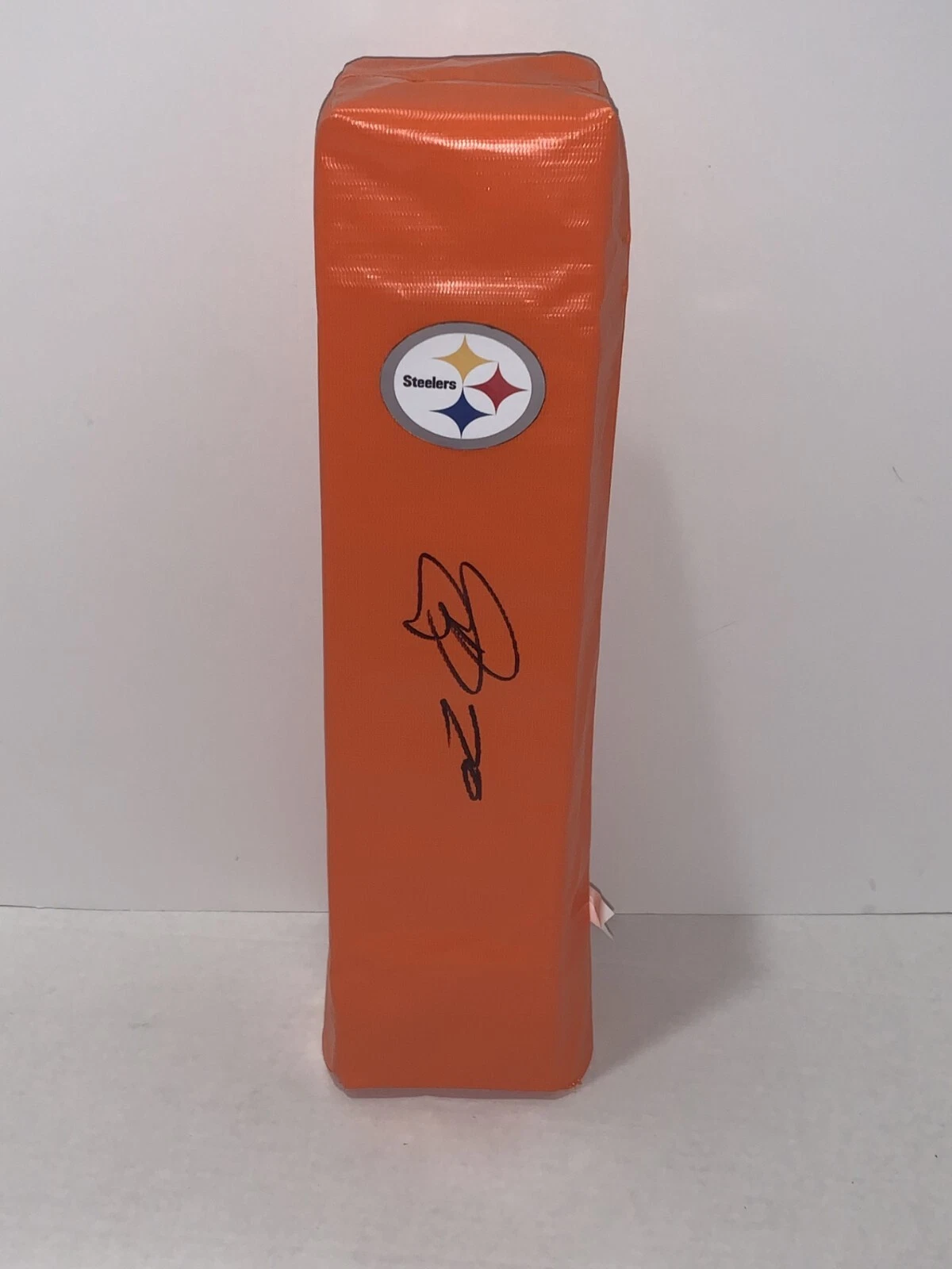 PATRICK PETERSON SIGNED PITTSBURGH STEELERS TOUCHDOWN PYLON FOOTBALL
