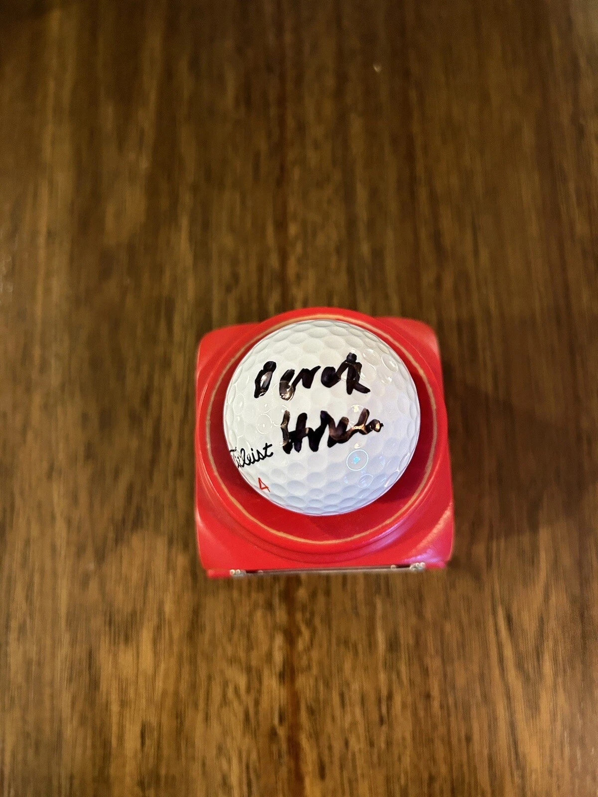 Derek Hitchner Signed Autograph Titleist Golf Ball PGA Tour Golfer PROOF
