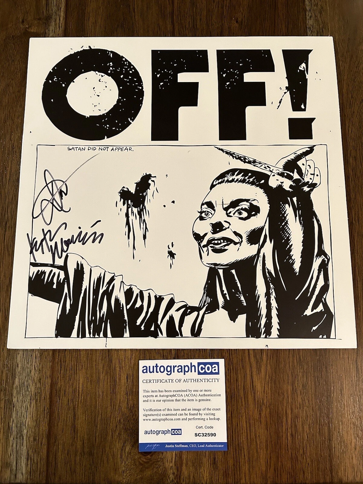 OFF! BAND SIGNED VINYL RECORD ALBUM PUNK KEITH MORRIS Dimitri ACOA MS
