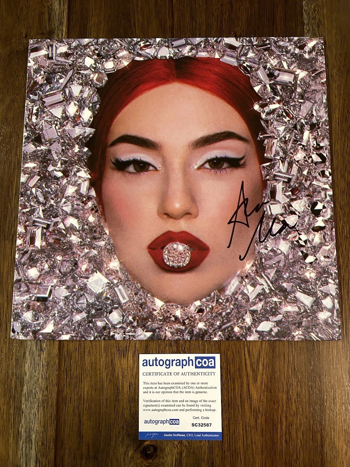 Ava Max Signed Vinyl Record Album ‘Diamonds & Dancefloors’ Autograph ACOA
