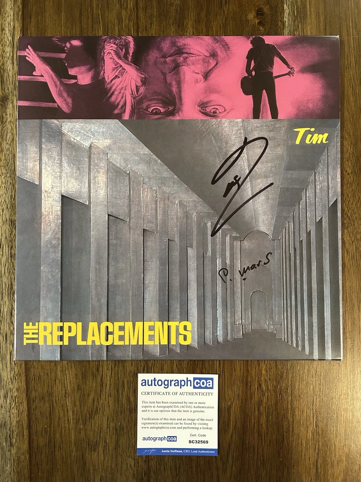 Tommy Stinson ‘The Replacements’ Signed Autograph Vinyl Album ‘Tim’ ACOA
