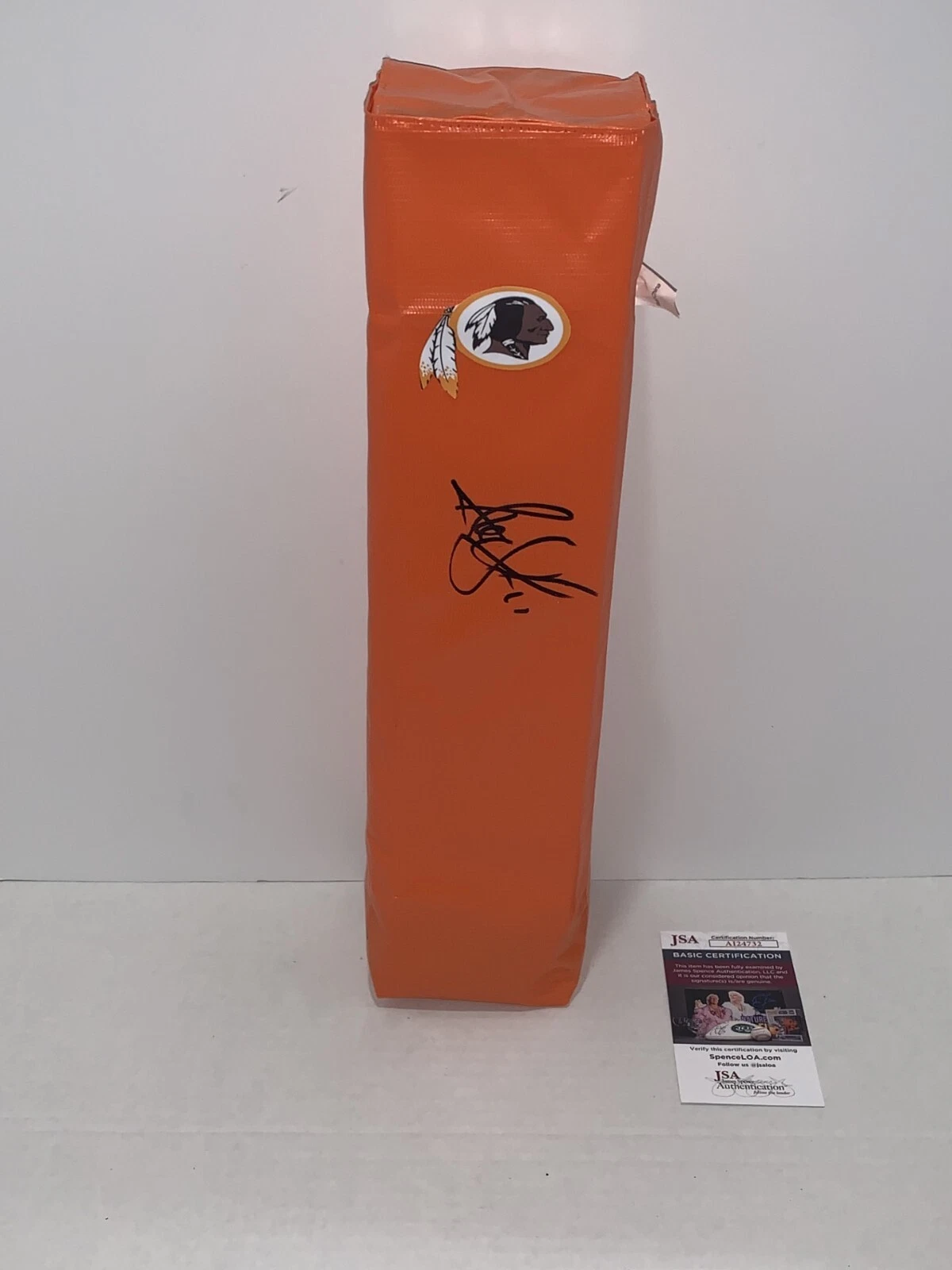 ALEX SMITH SIGNED TOUCHDOWN PYLON WASHINGTON REDSKINS FOOTBALL JSA COA
