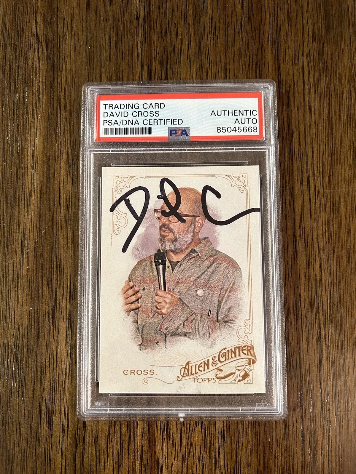 David Cross Signed 2015 Allen & Ginter Card #57 Comedian Actor Autograph PSA
