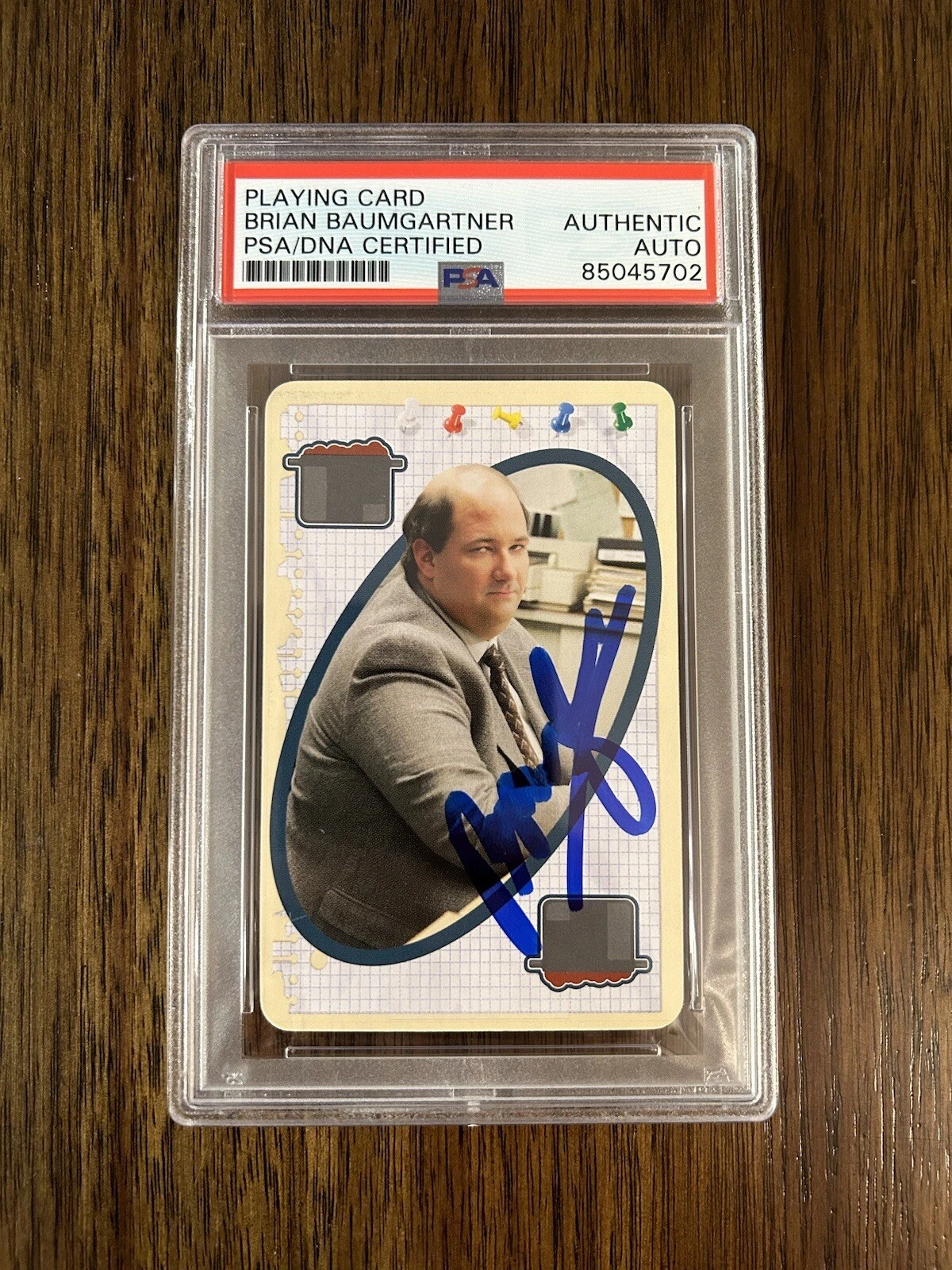 Brian Baumgartner Signed ‘The Office’ Uno Card Autographed PSA ‘Kevin Malone’
