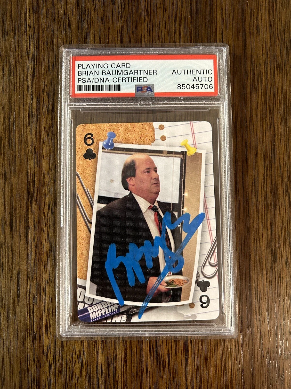 Brian Baumgartner Signed ‘The Office’ Card Autographed PSA ‘Kevin Malone’
