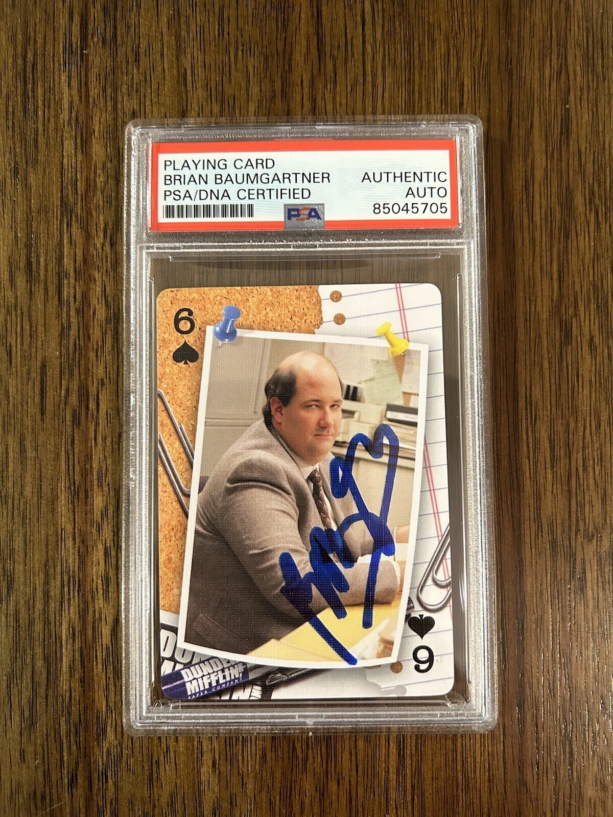 Brian Baumgartner Signed ‘The Office’ Card Autographed PSA ‘Kevin Malone’
