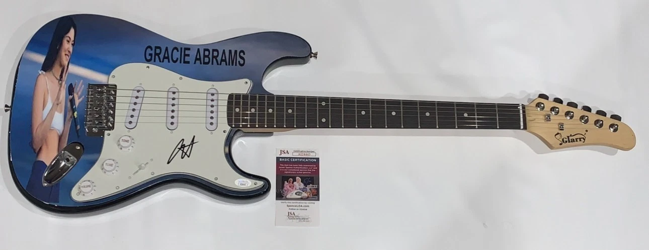 GRACIE ABRAMS SIGNED CUSTOM ELECTRIC GUITAR GOOD RIDDANCE JSA COA

