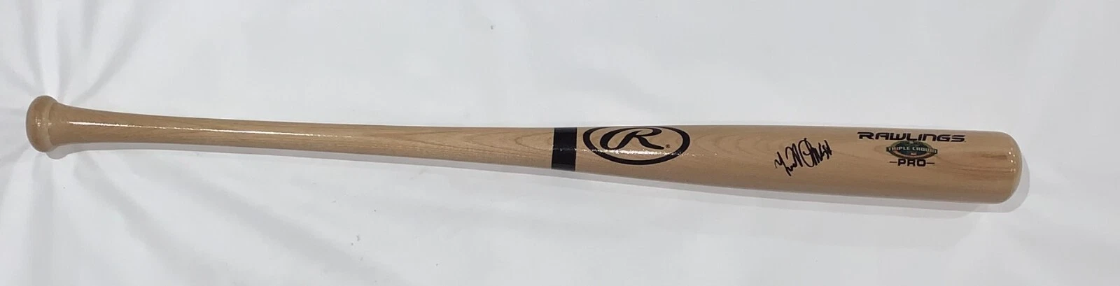 MIGUEL CABRERA SIGNED TAN FULL-SIZE RAWLINGS BAT DETROIT TIGERS TRIPLE CROWN
