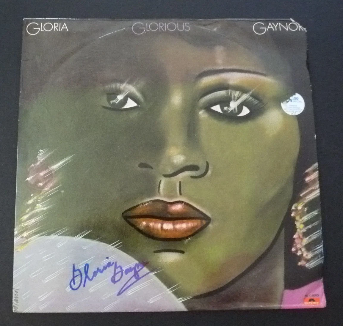Gloria Gaynor Glorious Autographed Signed LP Beckett Guaranteed
