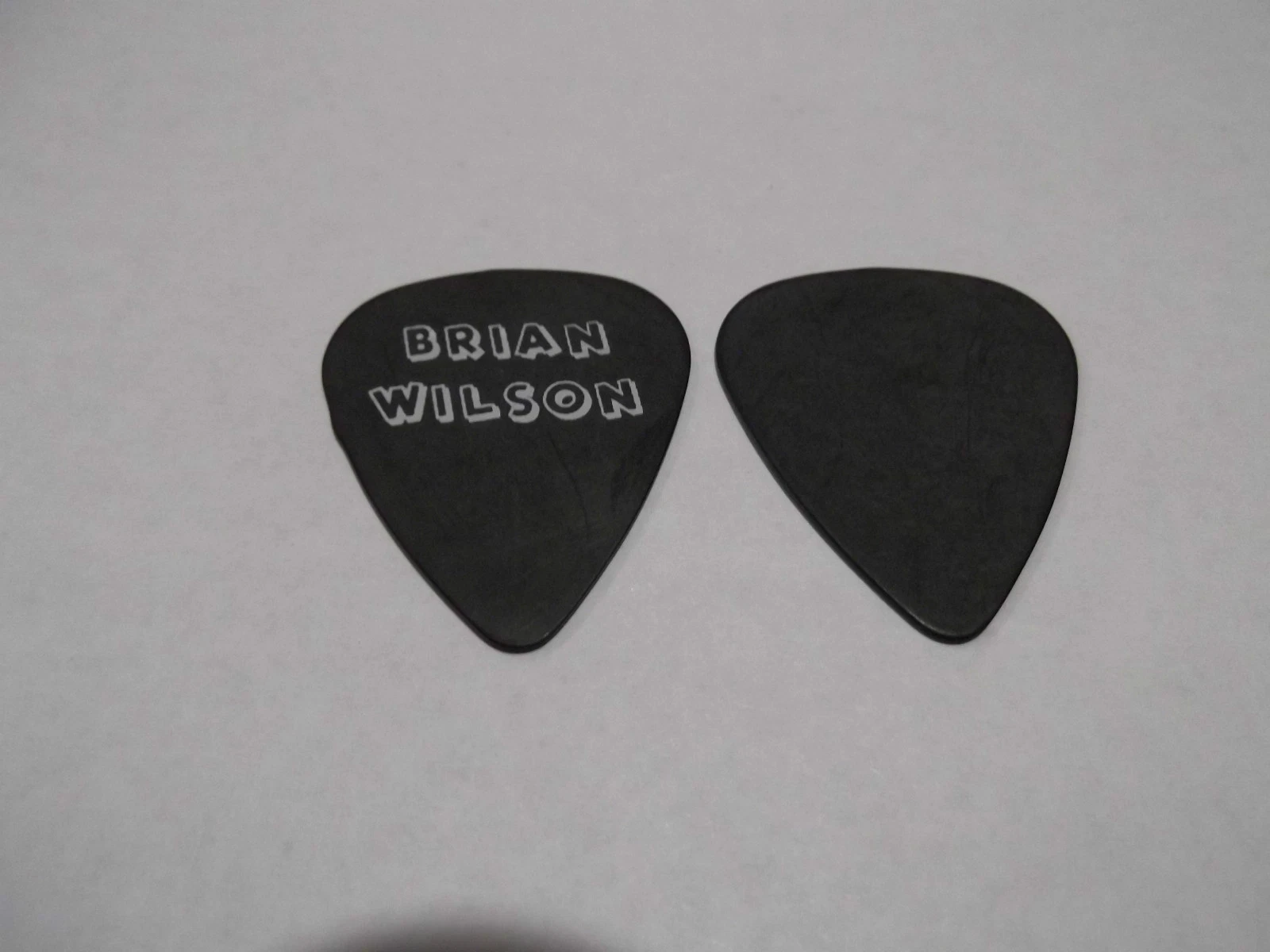 Beach Boys 50 Year Reunion 2012 Brian Wilson Guitar Pick Flat Black White Blank
