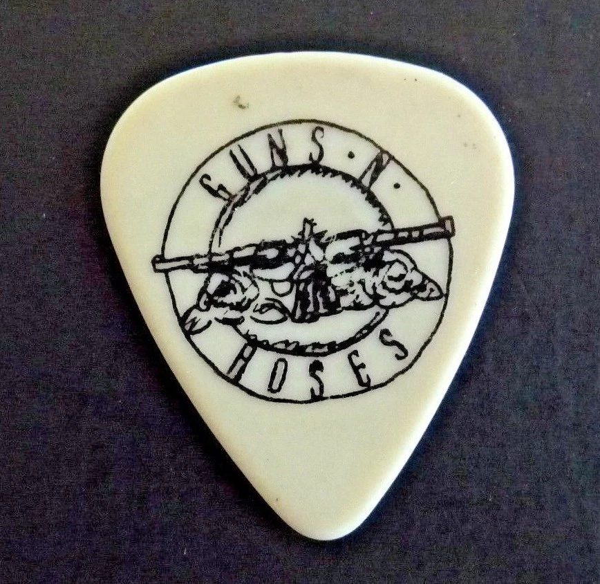 SLASH GUNS & ROSES APPETITE DESTCRUCTION 1987 TOUR ISSUED GUITAR PICK 1OF1 ERROR COLLECTIBLE MEMORABILIA