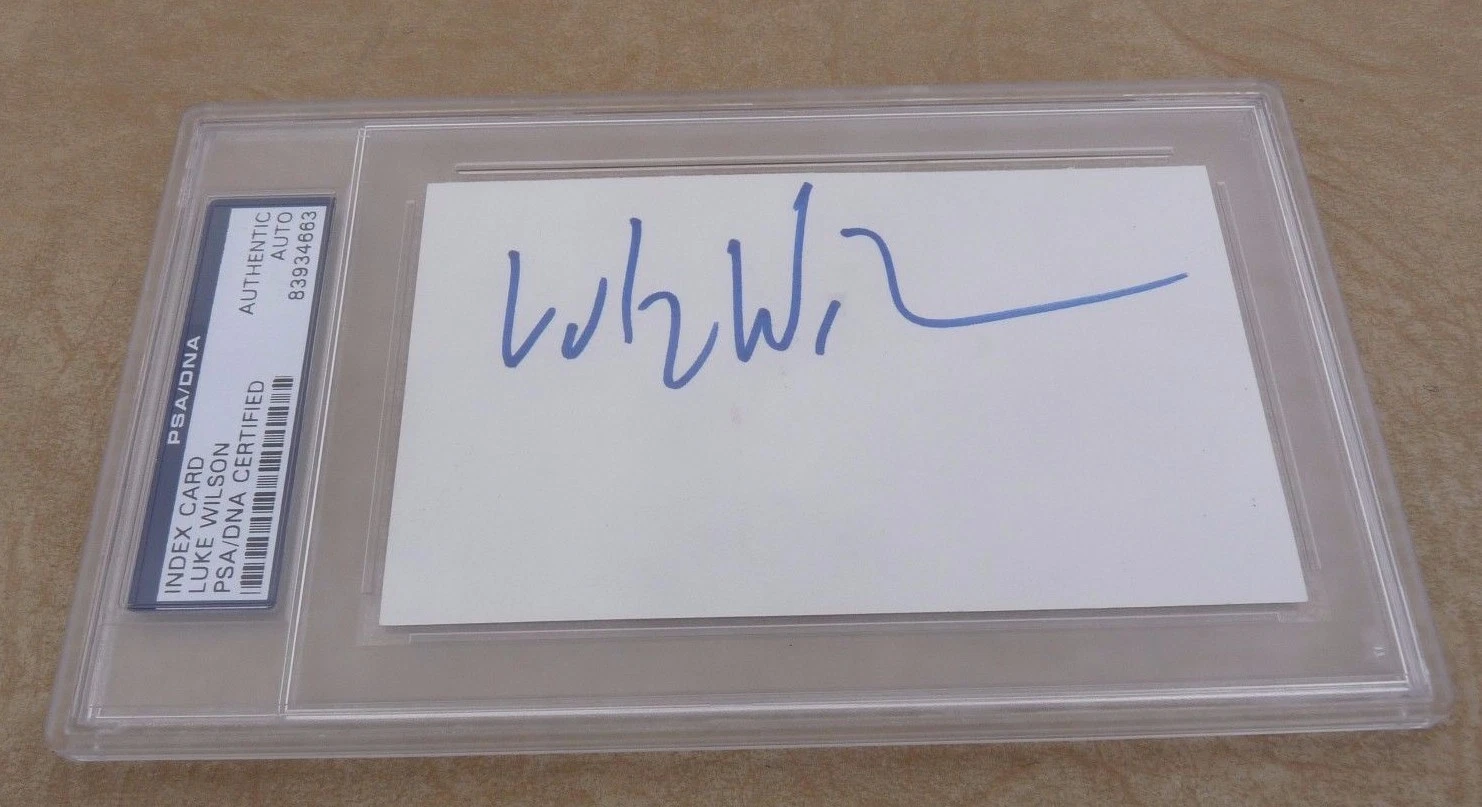 Luke Wilson Autographed Signed 3