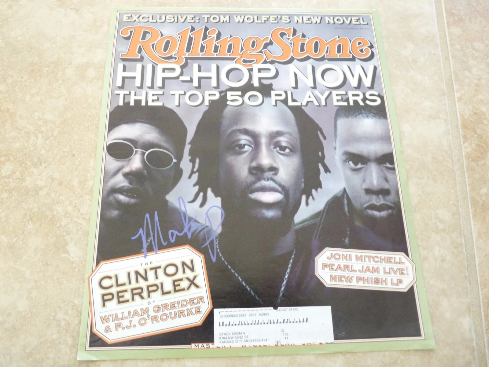 Master P Rap Signed Autographed Rolling Stone Magazine Cover Guaranteed F8
