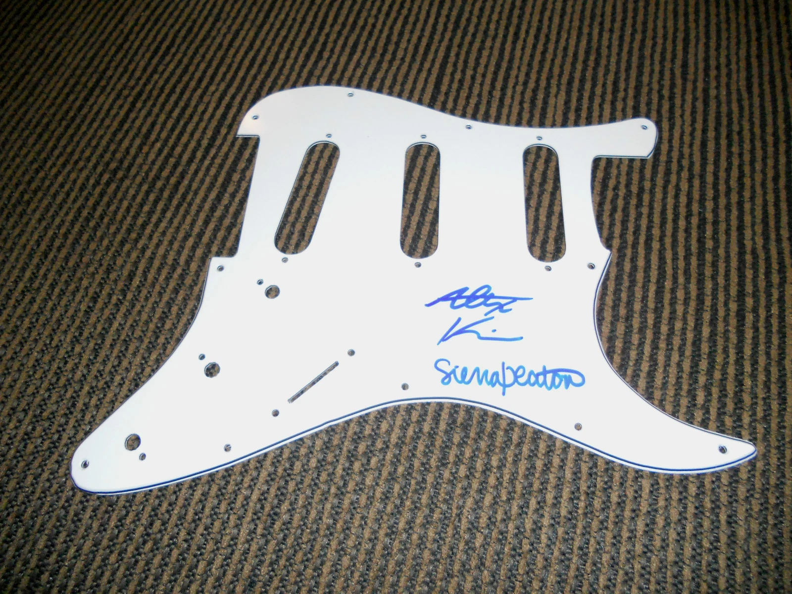 ALEX & SIERRA X FACTOR 3 SIGNED AUTOGRAPHED GUITAR PICKGUARD GUARANTEED COLLECTIBLE MEMORABILIA