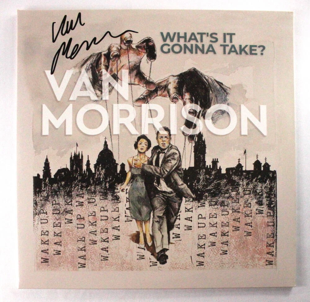 Van Morrison Signed Autograph Album Vinyl Record What's It Gonna Take w/ JSA COA

