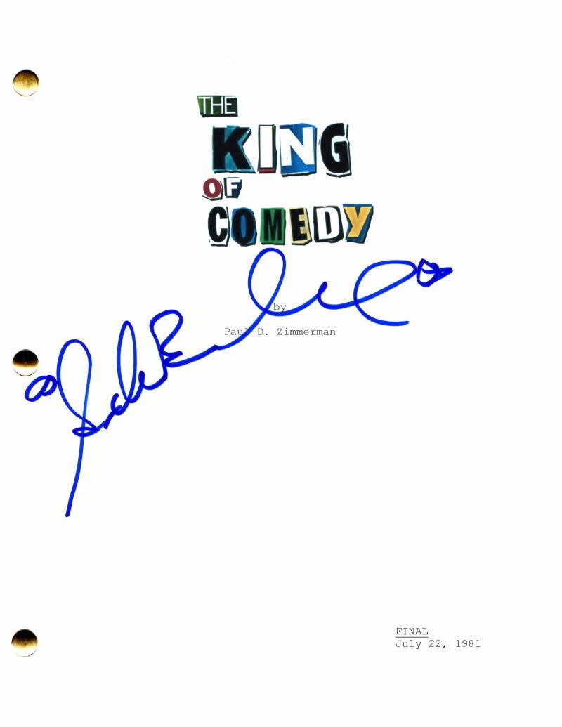 Sandra Bernhard Signed Autograph The King of Comedy Full Movie Script - Masha
