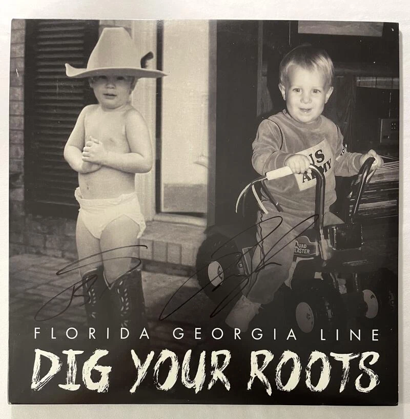Florida Georgia Line Signed Autograph Album Vinyl Record - Tyler Hubbard & Brian
