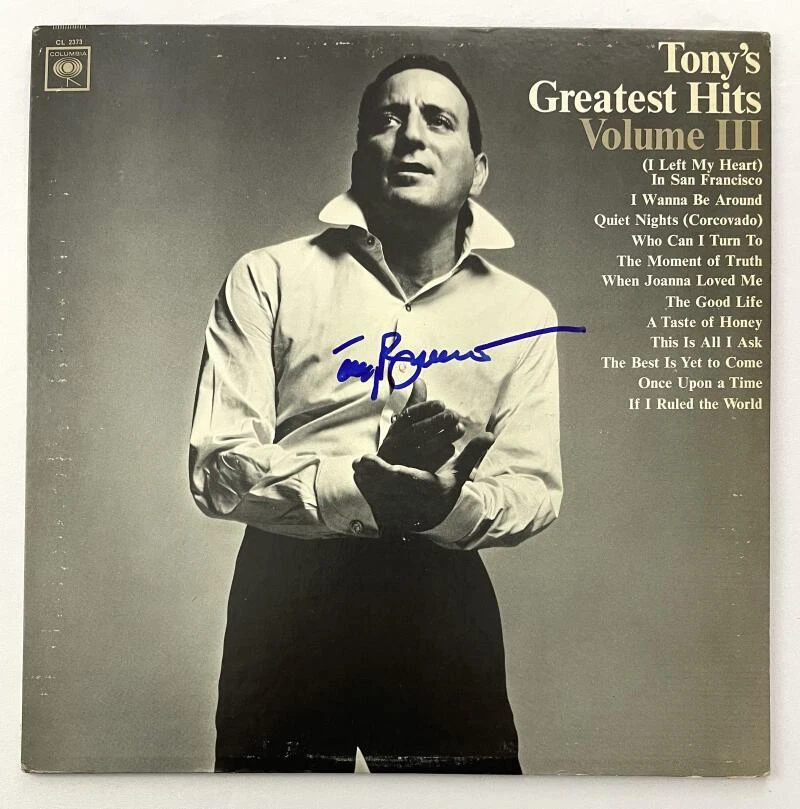 Tony Bennett Signed Autograph Album Vinyl Record - Greatest Hits w/ Beckett COA
