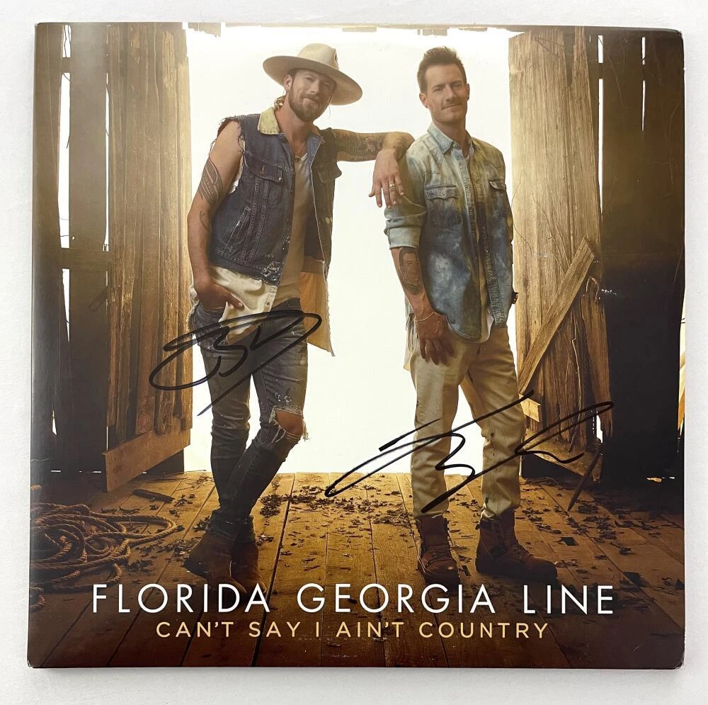 Florida Georgia Line Signed Autograph Album Vinyl Record Can't Say w/ JSA COA

