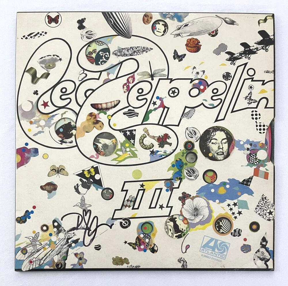 Robert Plant Led Zeppelin III Signed Autograph Album Vinyl Record RARE! JSA COA
