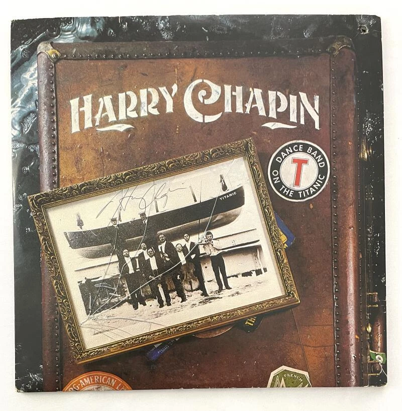 Harry Chapin Signed Autograph Album Vinyl Record - Dance Band on the Titanic JSA
