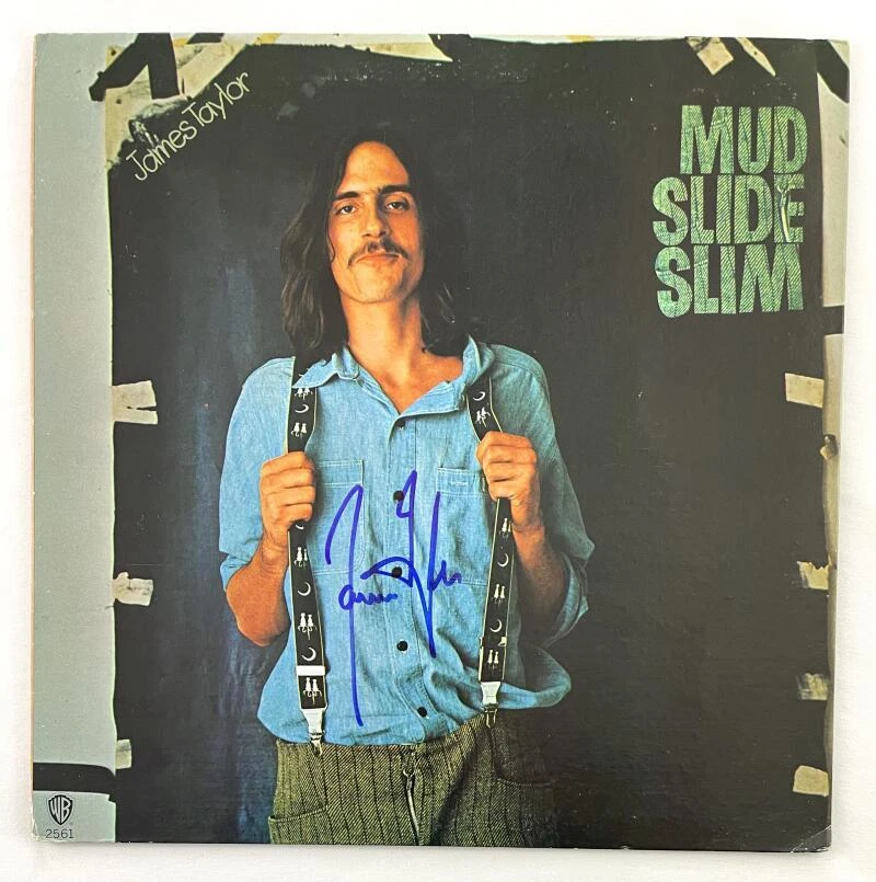 James Taylor Signed Autograph Album Vinyl Record - Mud Slide Slim w/ JSA COA
